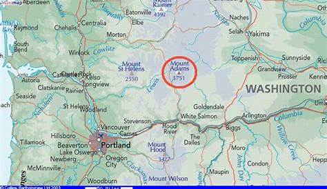 Mt Adams Washington Map Interactive Map