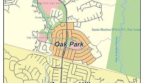 Map Of Oak Park California