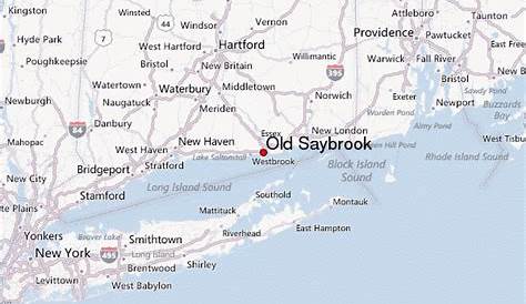 Map of the Towns of Saybrook and Old Saybrook Middlesex County