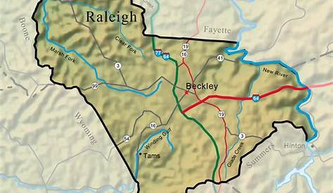 Raleigh County, West Virginia, 1911, Map, Beckley, Glen Sophia