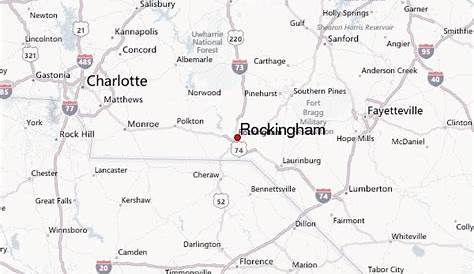 Rockingham County Map, North Carolina