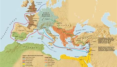 Map Of The Third Crusade