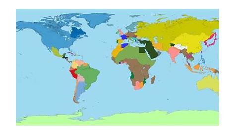 World Map Hughas (c.1920)