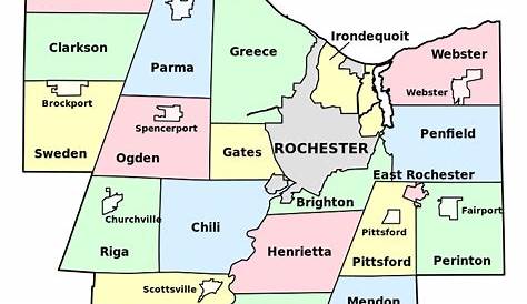 Map Of Towns In Monroe County Ny