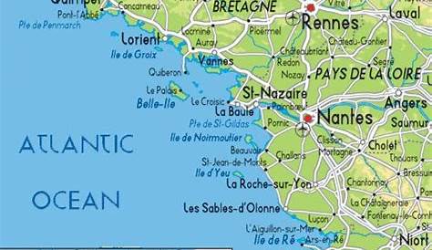 Kaart Westkust Frankrijk Wk Vogels