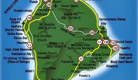 HAWAII MAP OF THE BIG ISLAND, Kona Hawaii Map, Free Big Island Maps