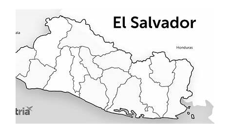 Mapas de El Salvador para colorear