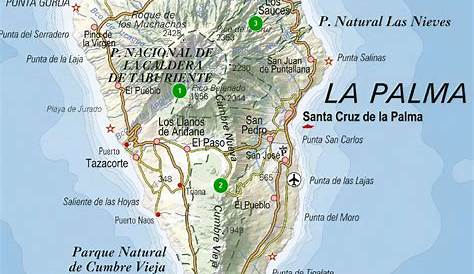 Canary Islands Map | Isla de la palma, Isla de gran canaria, Tenerife
