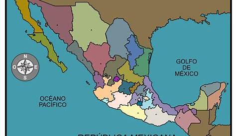 mapa de la republica mexicana con nombres - Búsqueda de Google en 2020