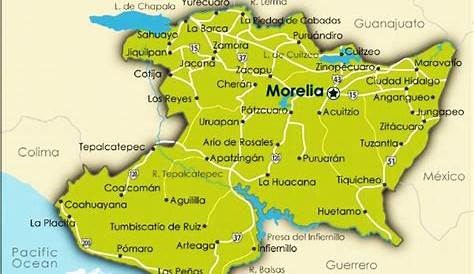 Mapa de Morelia Político Región | Mapa Político Ciudad Región