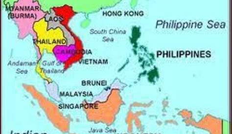 Mapa Mga Bansang Nakapaligid Sa Pilipinas