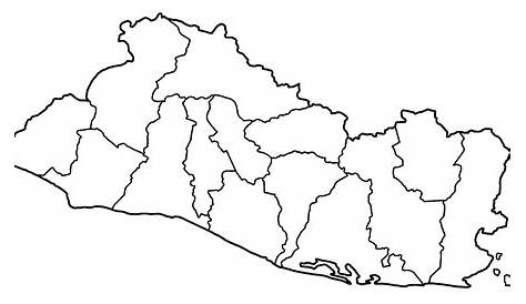 Mapa de El Salvador En Grande para imprimir - Elsv