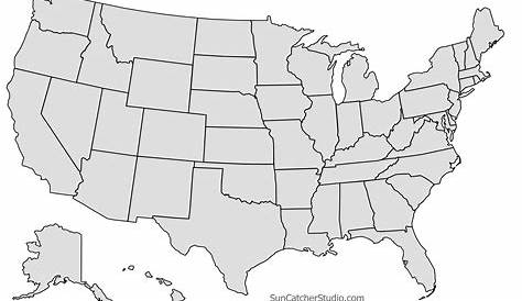 Maps Of Usa Blank
