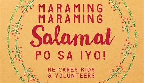 Voluntutoring: Maraming Maraming Salamat po!