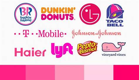 Cool visual on how brands use the color pink, shows that pink isn't