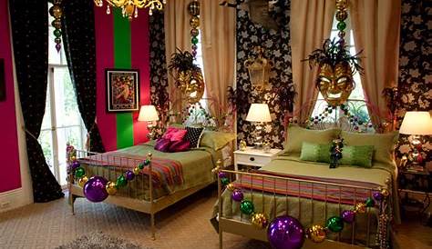 Mardi Gras Bedroom Decor