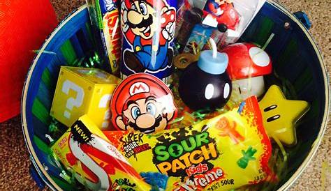 Mario Easter Basket Ideas Super Gift Jelly Beans Decorating S