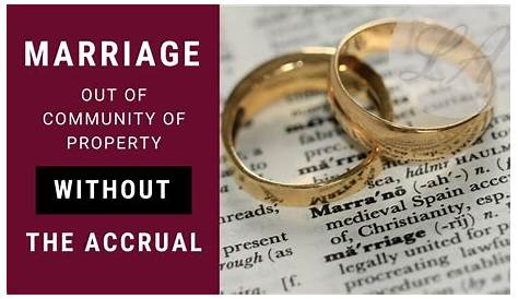 Marriages out of community of property subject to the accrual system