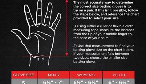 Baseball Batting Glove Size Chart Download Printable PDF Templateroller