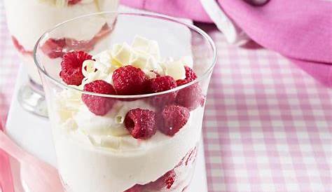 Küchentheater: Mascarpone-Sahne-Creme mit Himbeeren