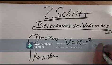 QA Mathe: Berechnung von Volumen und Oberflächeninhalt eines Körpers (2