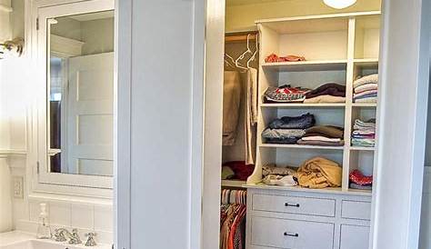 Why don't you consider this method for a creative idea! Bathroom Closet