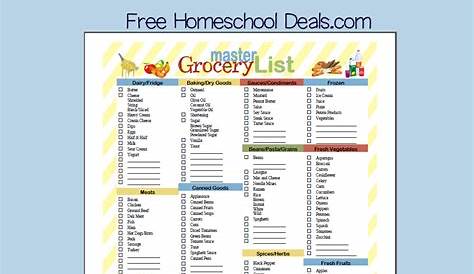 free printable master grocery list instant download cas shopping