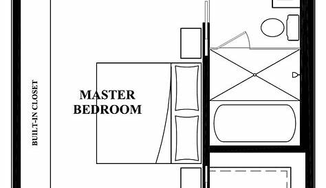 Master Bedroom floor plan - Cadbull