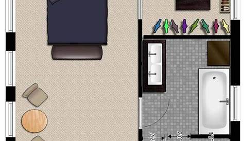 En-suite Bathroom and Walk-In Closet at the Left Side with a Three