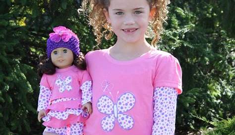 Matching Polka Dot Dresses for Girl and American Girl or Bitty Baby