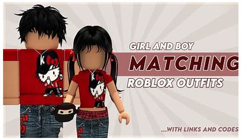 ROBLOX MATCHING BOY AND GIRL OUTFITS - YouTube