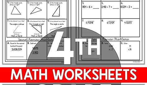 4Th Grade Multiplication Worksheets Free / Practice Printable