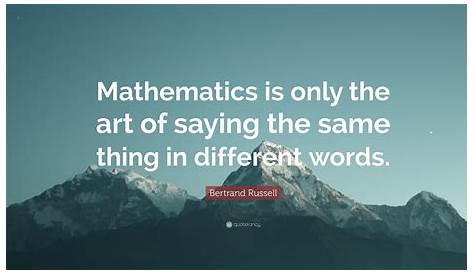 #Math #quote of the day from www.appreciatemath.com | Math, Mathematics