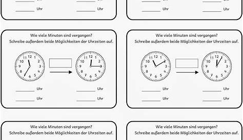 Arbeitsblatt: Lernstandanalyse Uhrzeit - Mathematik - Sachrechnen / Grössen
