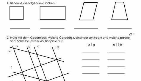 Klassenarbeit zu Geometrie #Mathematik #Unterricht #Grundschule