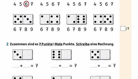 Mini-Heft: Mathe - 1. Klasse - Zahlenraum bis 10 (20 Arbeitsblätter)