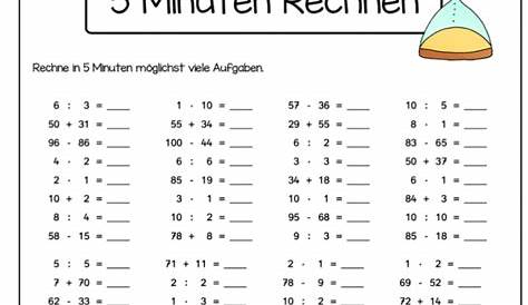 Klassenarbeiten und Übungsblätter Mathematik Grundschule Klasse 3