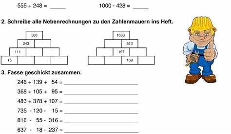 Klassenarbeit zu Zahlenraum bis 1000