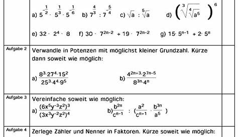 Klassenarbeiten und Übungsblätter Mathematik Gymnasium Klasse 5