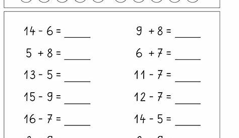 plus und minus über den Zehner mit Einerzahlen | Mathematik lernen