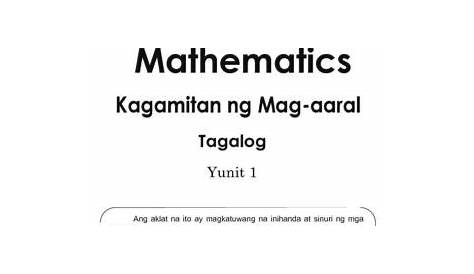 mathematics kagamitan ng mag aaral Tagalog grade 3 | Shopee Philippines