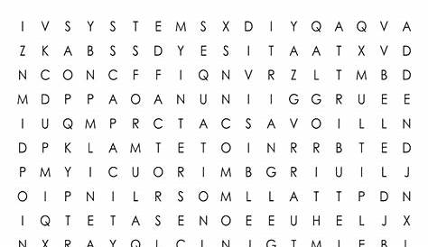 Maths Word Search 3 Answers