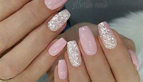 Mauve Pink Nails With Glitter 30+ Color Nail Art Ideas To Look