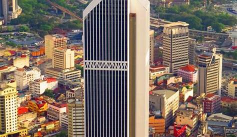 The beautiful Maybank building in Kuala Lumpur. Urban architecture