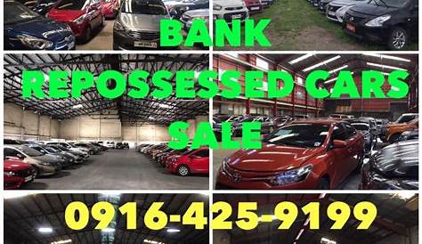 Repossessed Cars - Maybank Yellow Garage Car Sale Slated On September 1