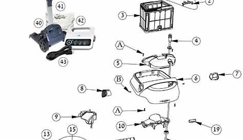 Parts Diagram - Maytronics Dolphin Deluxe 5 Robotic Pool Cleaner
