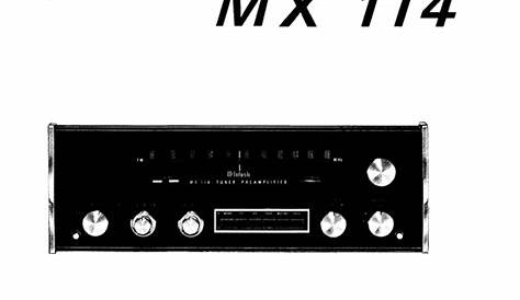 Mcintosh Mx 135 Owners Manual