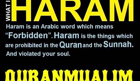What Does Haram Mean? - QuranMualim - Quran Mualim