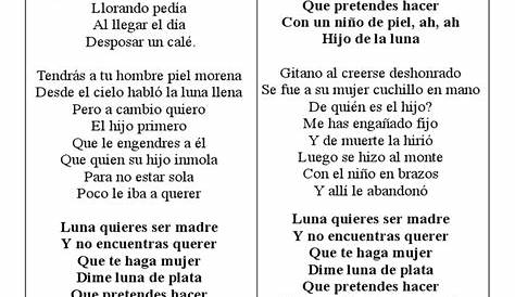 Mecano Hijo de La Luna - Letra | PDF