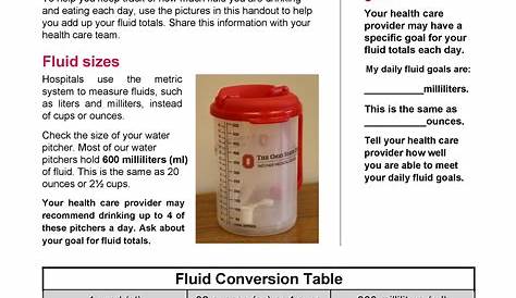 Editable Liquid Measurement Chart - 9+ Free Word, PDF Documents Download